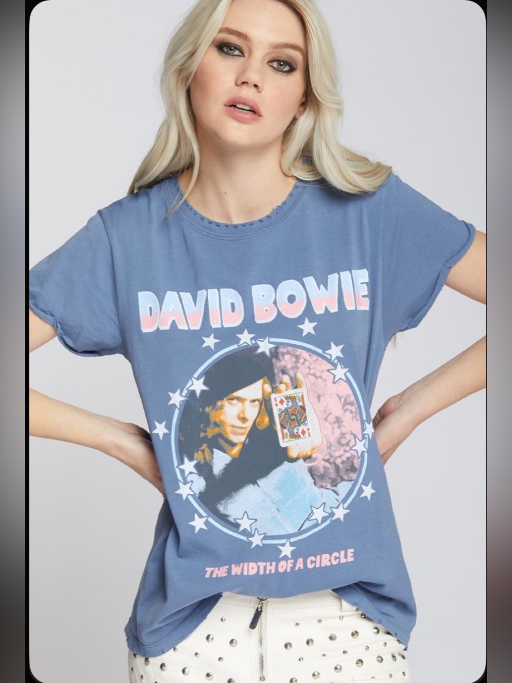 NWOT David Bowie 1970 Width of a Circle T-shirt RECYCLED KARMA